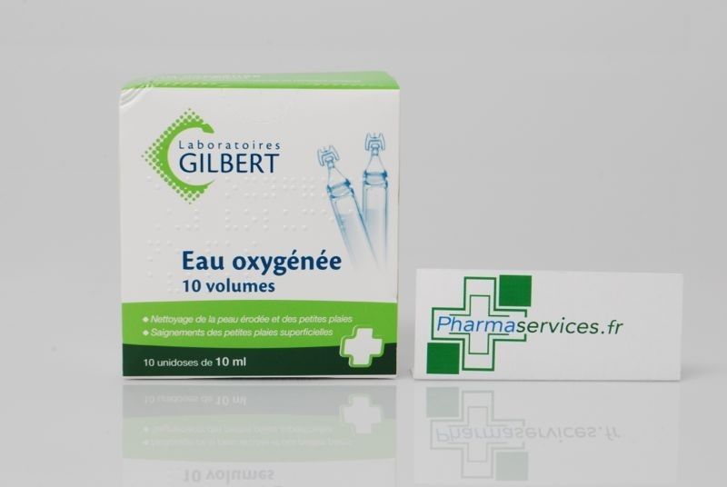 Eau oxygénée 10 volumes Gilbert - 10 unidoses