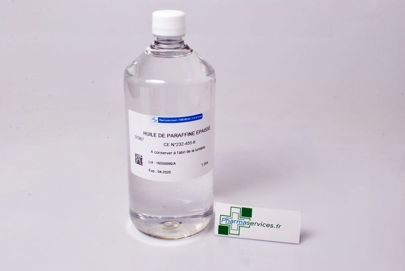 Pharmaservices - Huile de paraffine épaisse Cooper - flacon verre 1 litre