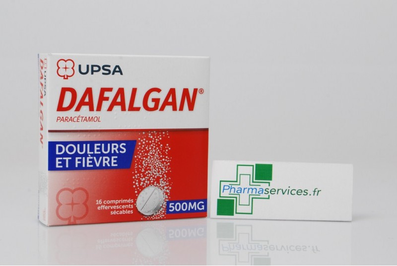 Pharmaservices - Dafalgan 500 mg - 16 comprimés effervescents